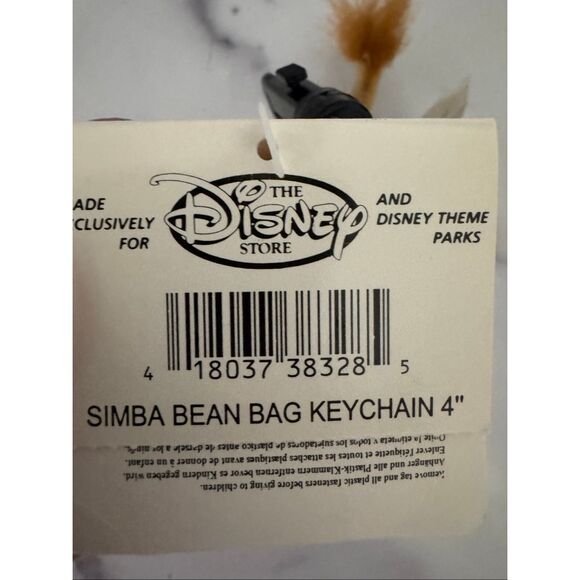 Disney vintage 90s Lion King Simba plush toy animal cub keychain - Picture 4 of 4